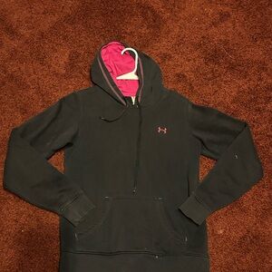 10 for $20 Under Armour Black Hoodie with Pink Accents